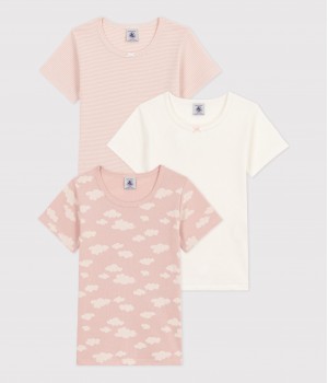 Набор из 3 хлопковых футболок для девочек
