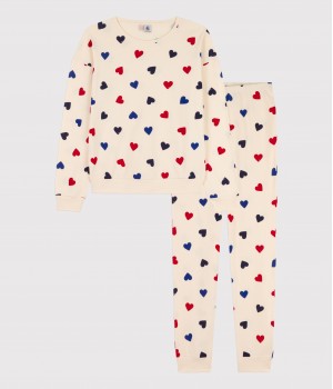 Женская хлопковая пижама с сердечками